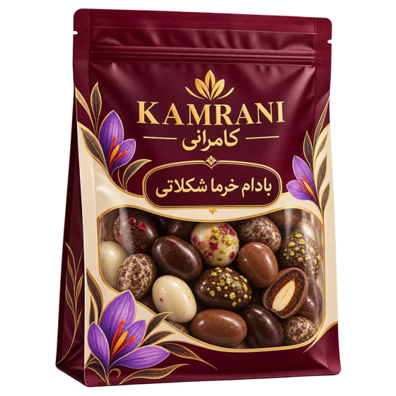 بادام خرما شکلاتی