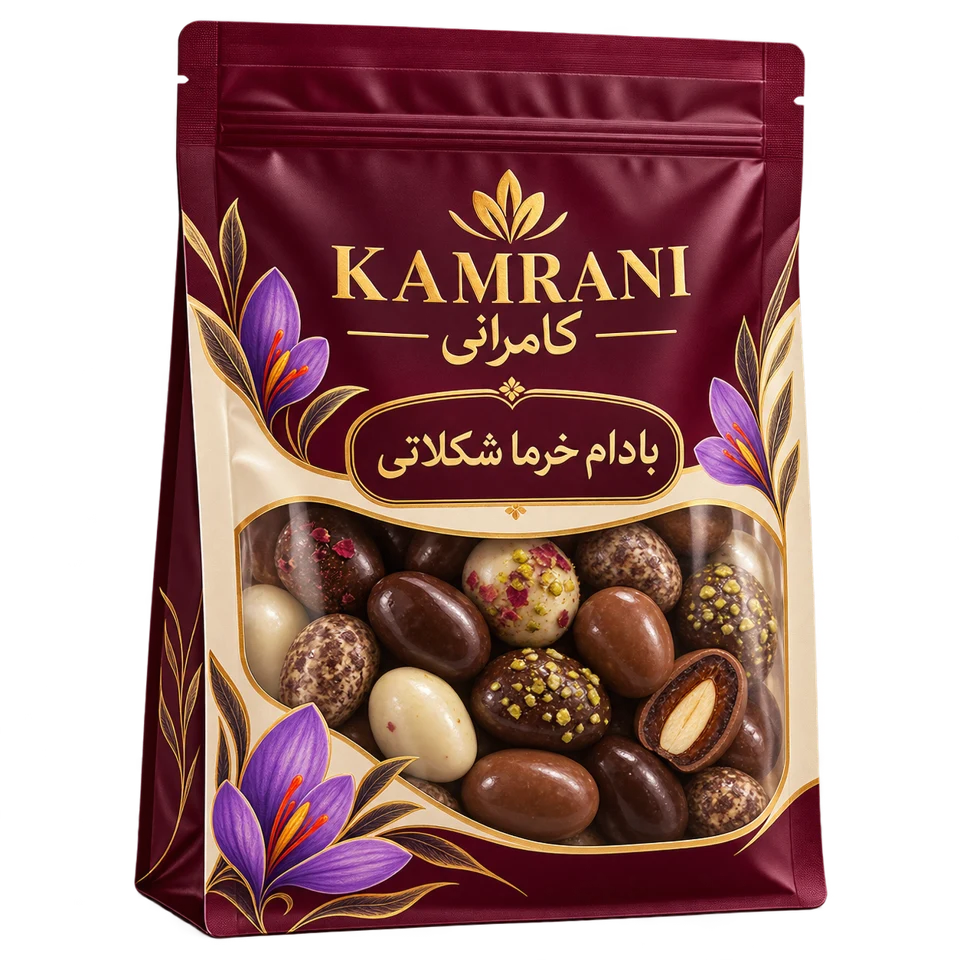 بادام خرما شکلاتی