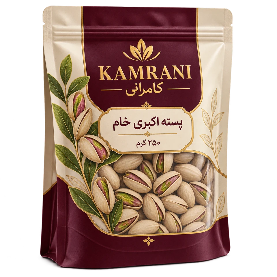 پسته اکبری خام 250 گرم