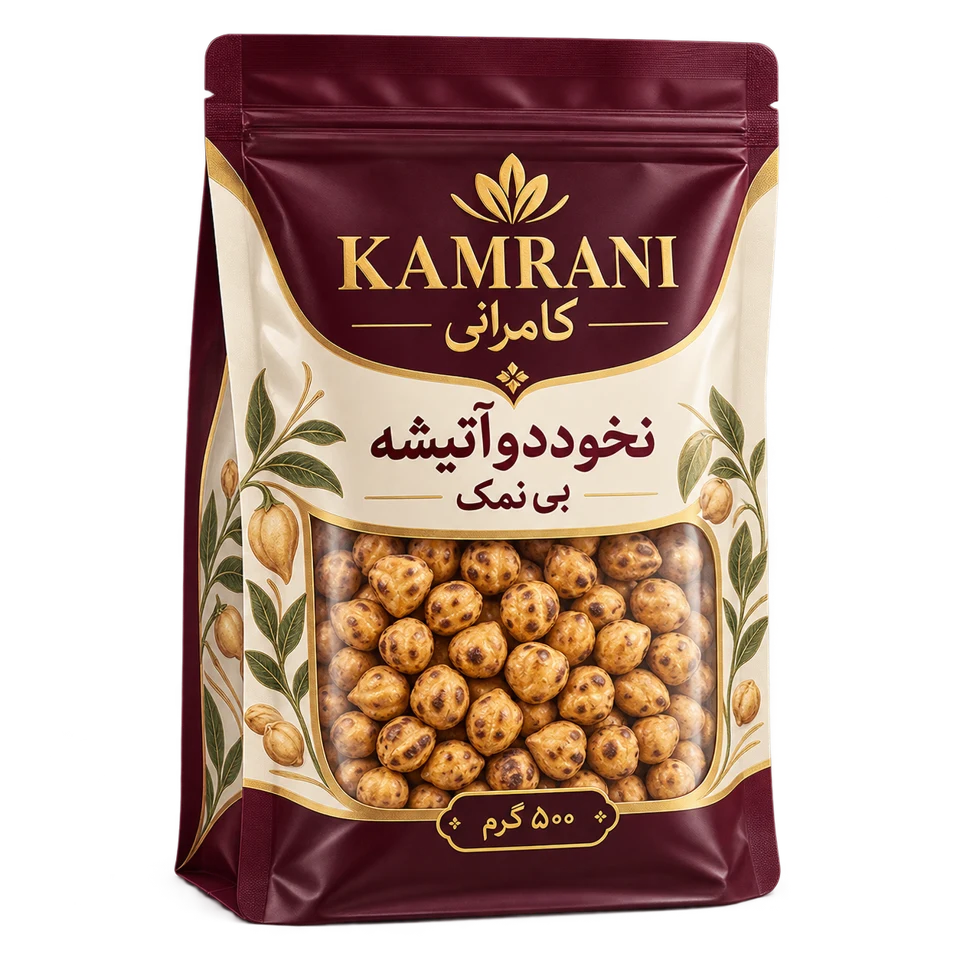 نخوددوآتیشه بی نمک 500 گرم