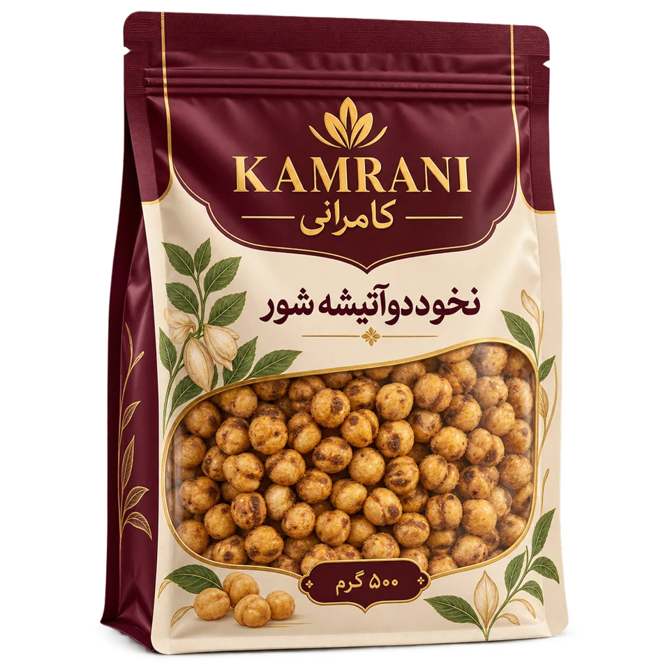 نخوددوآتیشه شور 500 گرم