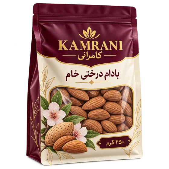 بادام درختی خام 250 گرم