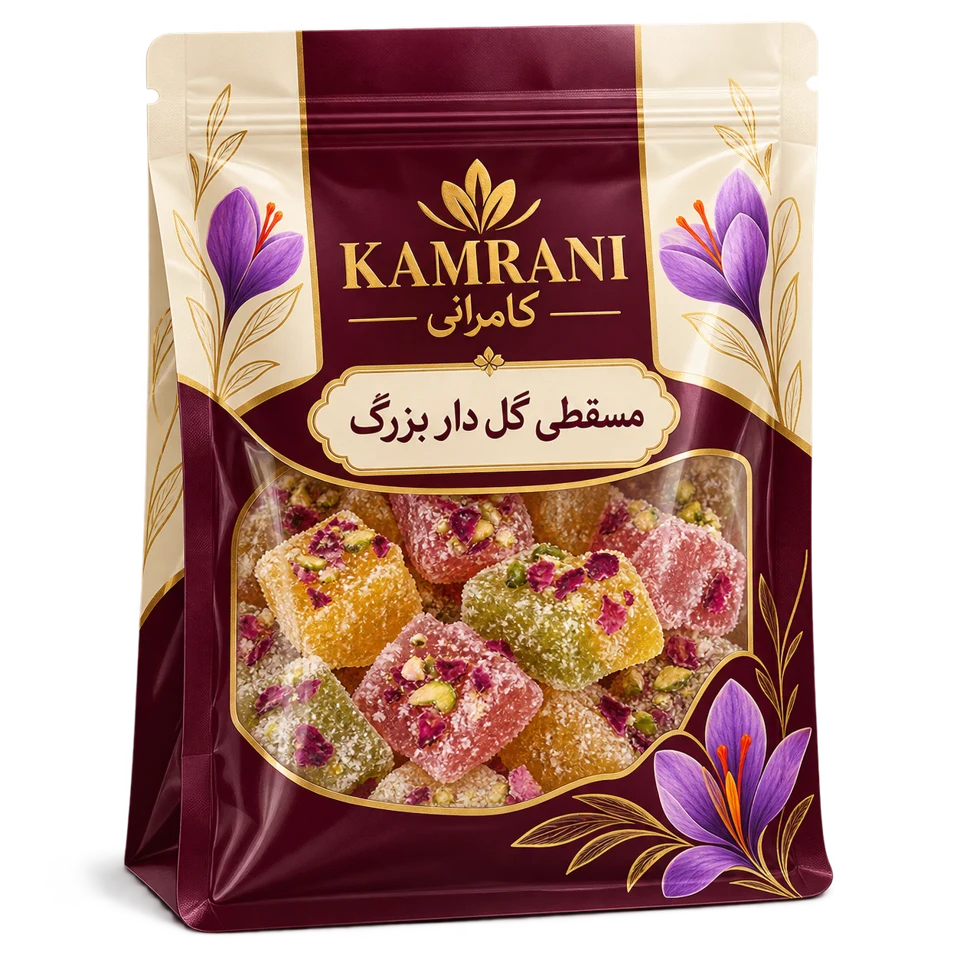 مسقطی گل دار بزرگ