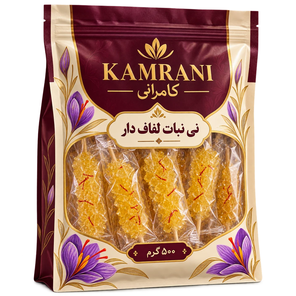 نی نبات لفاف دار 500 گرم