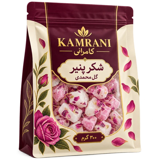 شکر پنیر گل محمدی 300 گرم