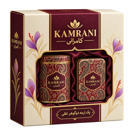 پک ترمه دوگوهر نقلی