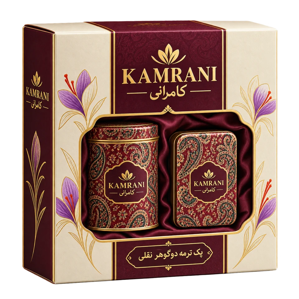 پک ترمه دوگوهر نقلی